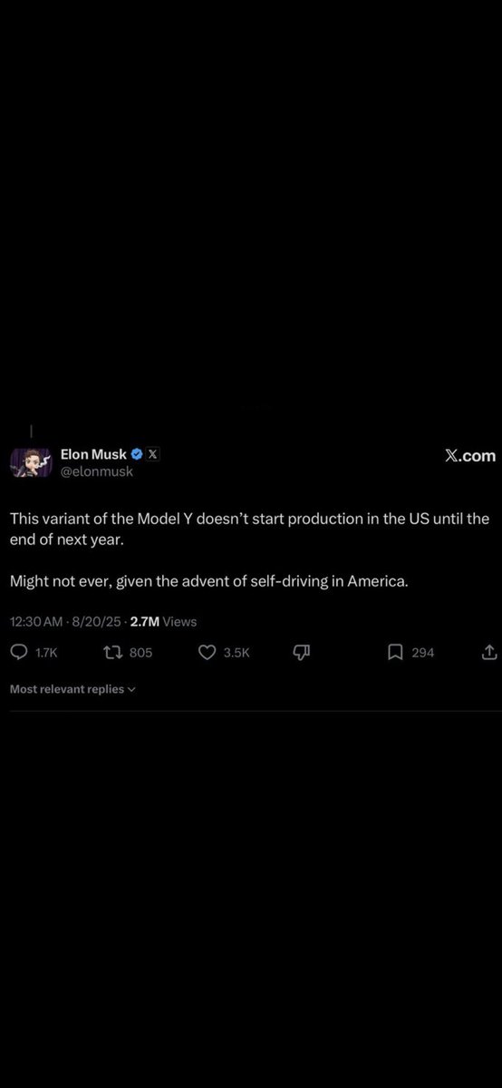 slates_joe's tweet photo. @mikepat711 lol Elon didn’t want the YL in the U.S. so bad.

What’s next?

FSD works on HW3 after all? https://t.co/w2WPnVj3RI