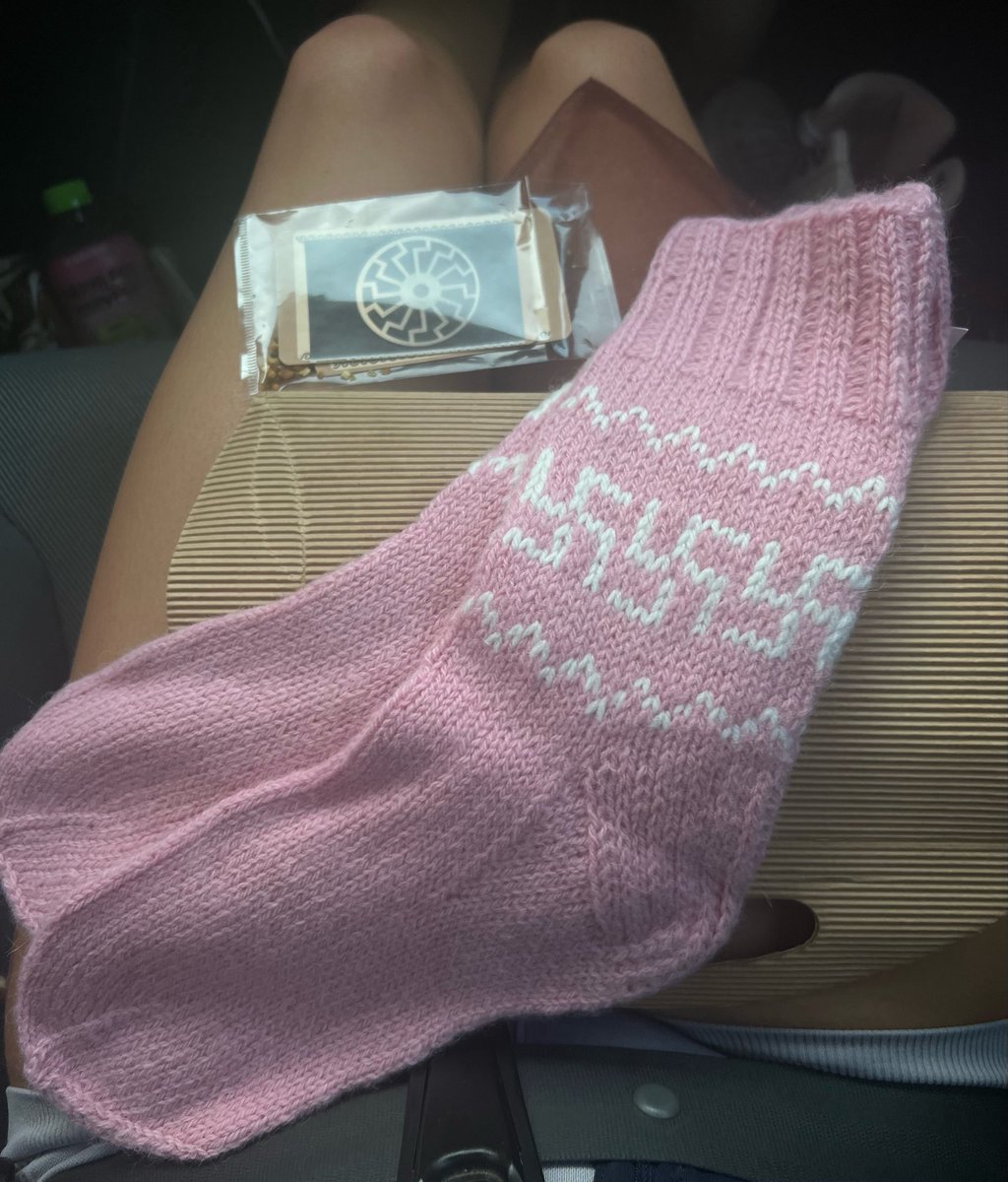 saucysofiaaa's tweet photo. my bf gifted me a pair of swastika socks🤍 real love exists https://t.co/LyZxJiGXb7