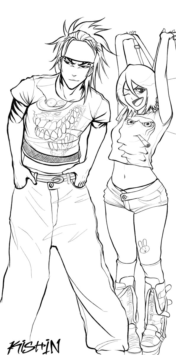 kishinUCH's tweet photo. my fav couple from bleach 👁️ https://t.co/x4i5CpaGg2