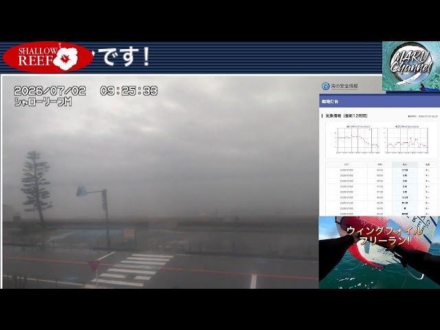 marusurf_ch's tweet photo. https://t.co/EZL3QrZKdSに新しい動画をアップしました！

【🔴ライブカメラ配信】津久井浜海岸 三浦海岸 風情報 Yokosuka-Miura Beach Live 2026/7/2 強風/波浪/雷注意報 【波音BGM】
https://t.co/PrNTxUEu3S

#今日の津久井浜
#ウィングフォイル
#wingfoil https://t.co/oxPBWJC4XX