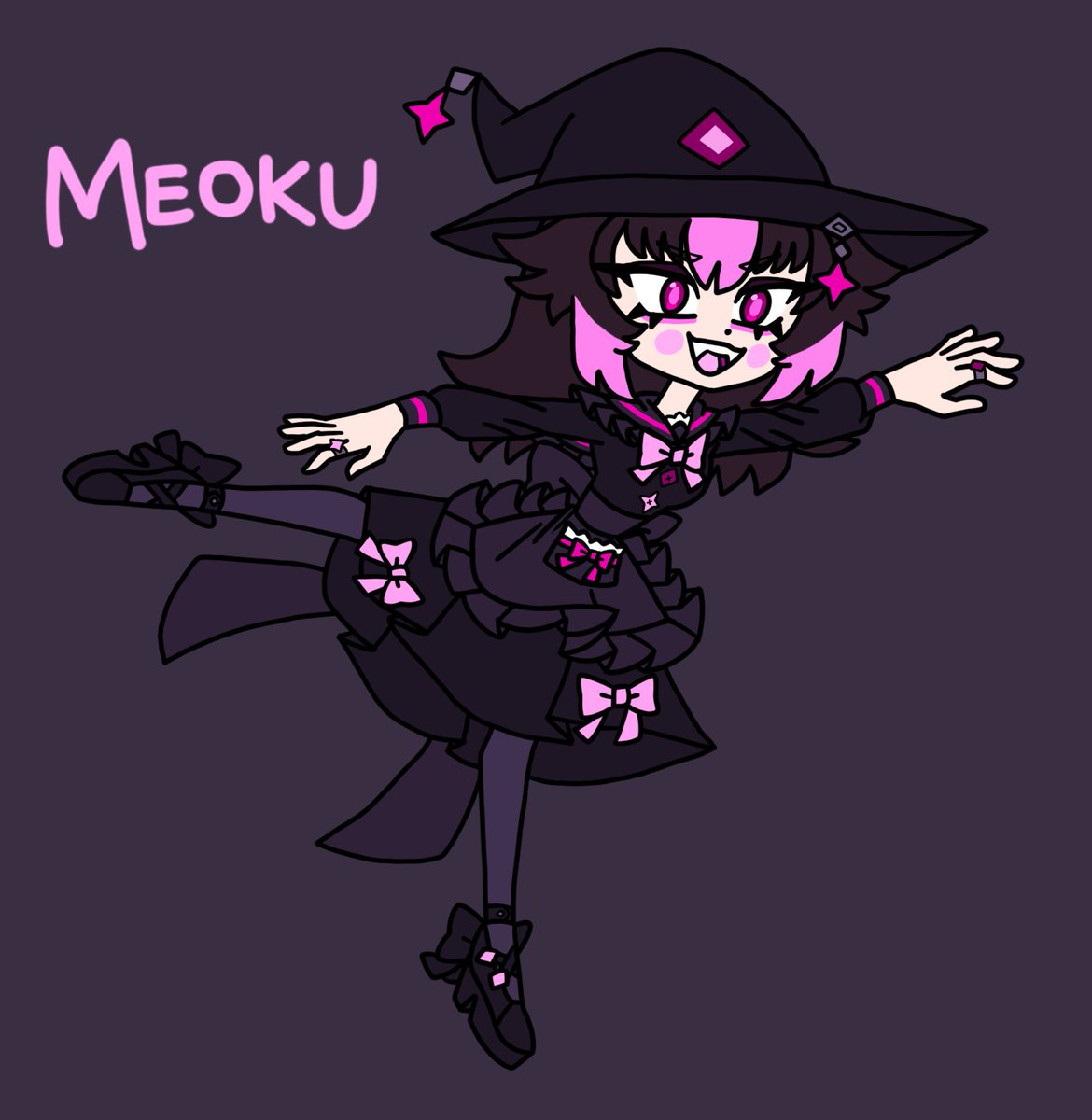 konpeitoly's tweet photo. this is Meoku! she loves playing with her Fireworks like a wicked Witch! she’s very sweet and friendly though, she just likes causing a bit of mischief. https://t.co/0DA4oWspvU