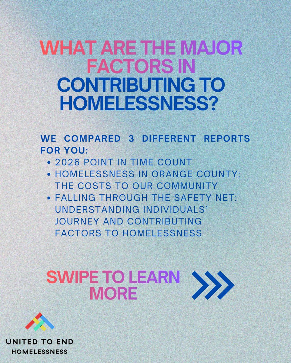 HomelessnessOC's tweet photo. Why do people become homeless in Orange County? Three different reports since 2017 all point to the same conclusions. ⬇️

A critical intersection of low wages and exceptionally high housing costs ‼️

Learn more and be part of the solution: https://t.co/dEbgOQ0pix https://t.co/cMlsqtG8iT