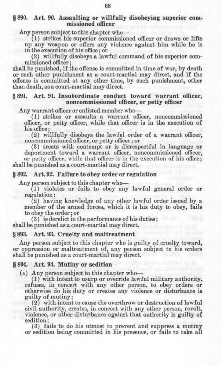 He FAFO... Now he has to deal with UCMJ Article 92 §892. Art. 92 ...