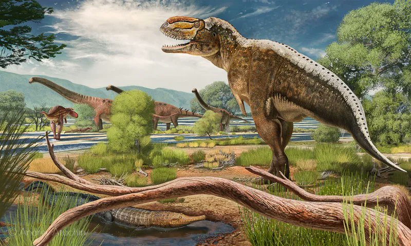 thelostaeons's tweet photo. #ArtistSpolight - Andrey Atuchin. My favorite paleoartist of all time. I could make a whole thread of his art, but let's focus on a few pieces for now. https://t.co/0Zxi7wSj6H