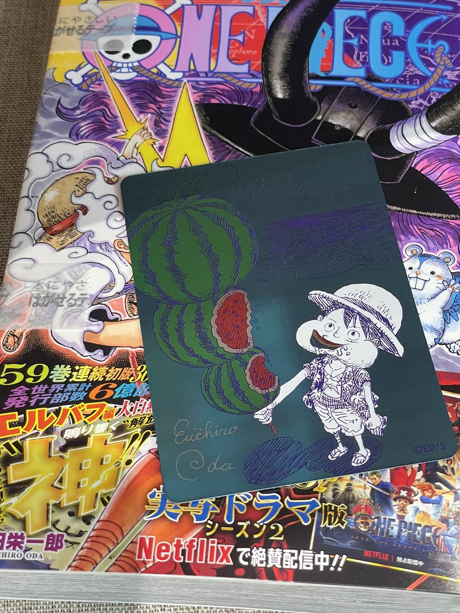 ナツコミはランダム配布だったけど ワンピの新刊にはワンピをくれる