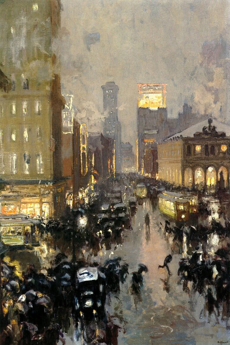 olgatuleninova's tweet photo. Rainy New York Street, 1912
Charles Hoffbauer (France/USA, 1875 - 1957) https://t.co/s1PfhFodSY