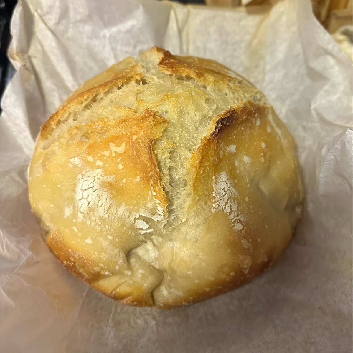 CheapSeats411's tweet photo. Spent the day with @_andreafitz12 She sent me home with fresh homemade loaf of sourdough bread 🍞. 
#FitzMagicEats https://t.co/6UaVZzsia8