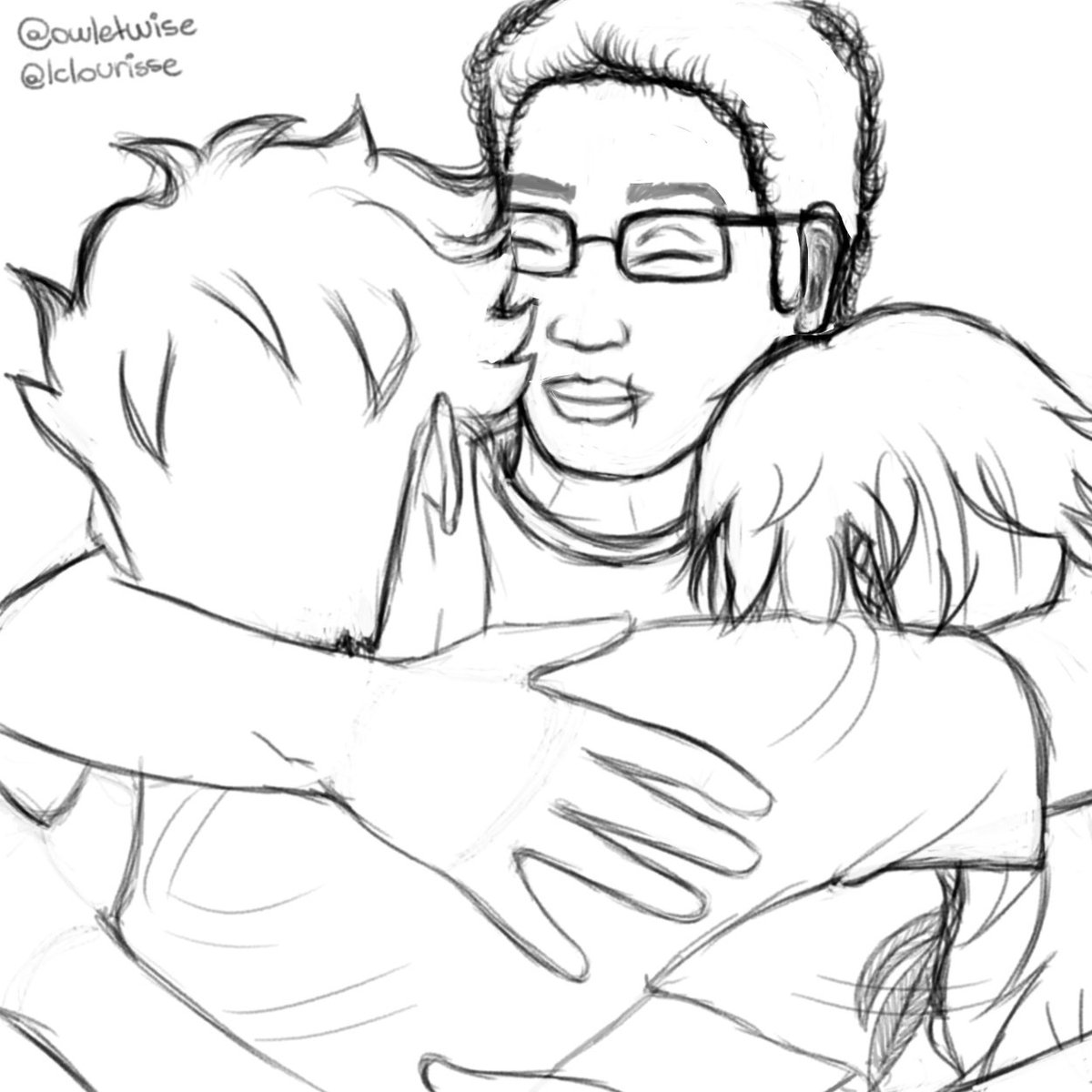 lclourisse's tweet photo. just a little sketch about the #LostTrioWeek #PiperMcLean #LeoValdez #JasonGrace #rip https://t.co/uhTjLdkHW7