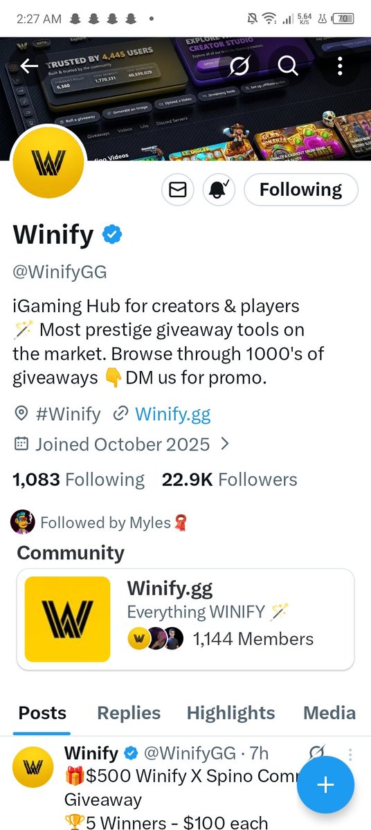 ms_Leora1's tweet photo. @WinifyGG @Spinocasino Locked in ✅✅🤞 https://t.co/zEkTu66XRu