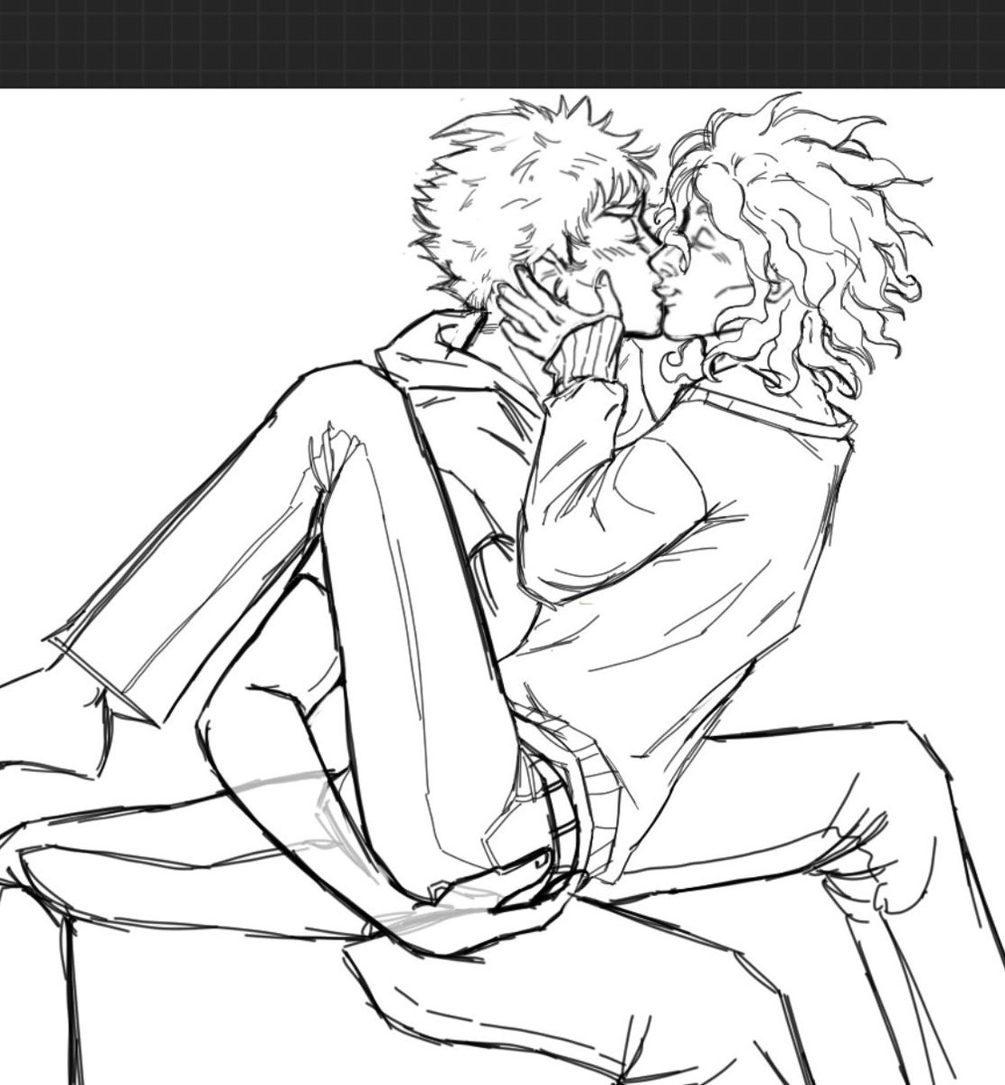 nunalucha's tweet photo. decided to post these little #hikoma doodles while I wait for artfight to LOCK IN #komahina #nagitokomaeda #hajimehinata https://t.co/5LowuNp1HU