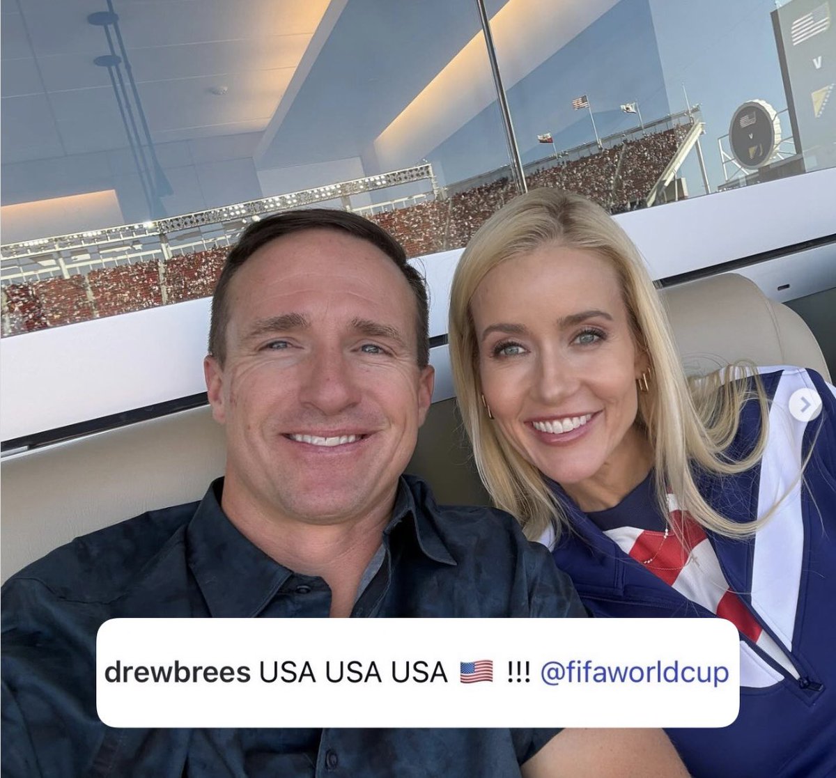 Saints's tweet photo. 🐐 sighting at the @FIFAWorldCup https://t.co/wxrZpyZ0kC