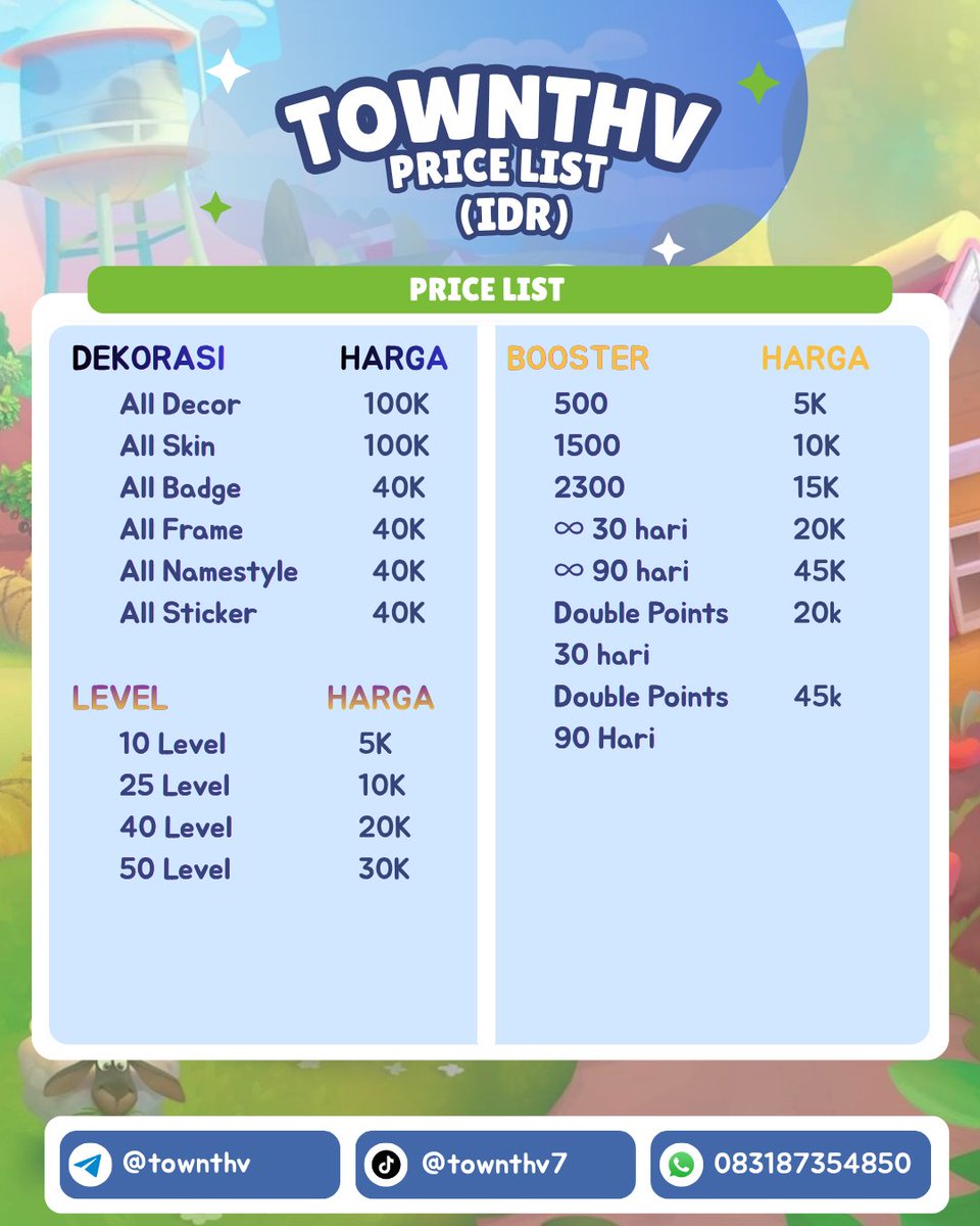 7Hayirtif's tweet photo. Open top up township. Testi bisa cek pinned yaa🥰

#zonauang #zonajajan https://t.co/WPvyqX0v1S