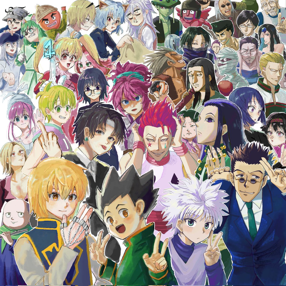 daitaikotu3's tweet photo. 絵チャ！！ハンターハンター！！
上の方の人達だけ2人とも超スピードだった https://t.co/fcEhFkuLEb