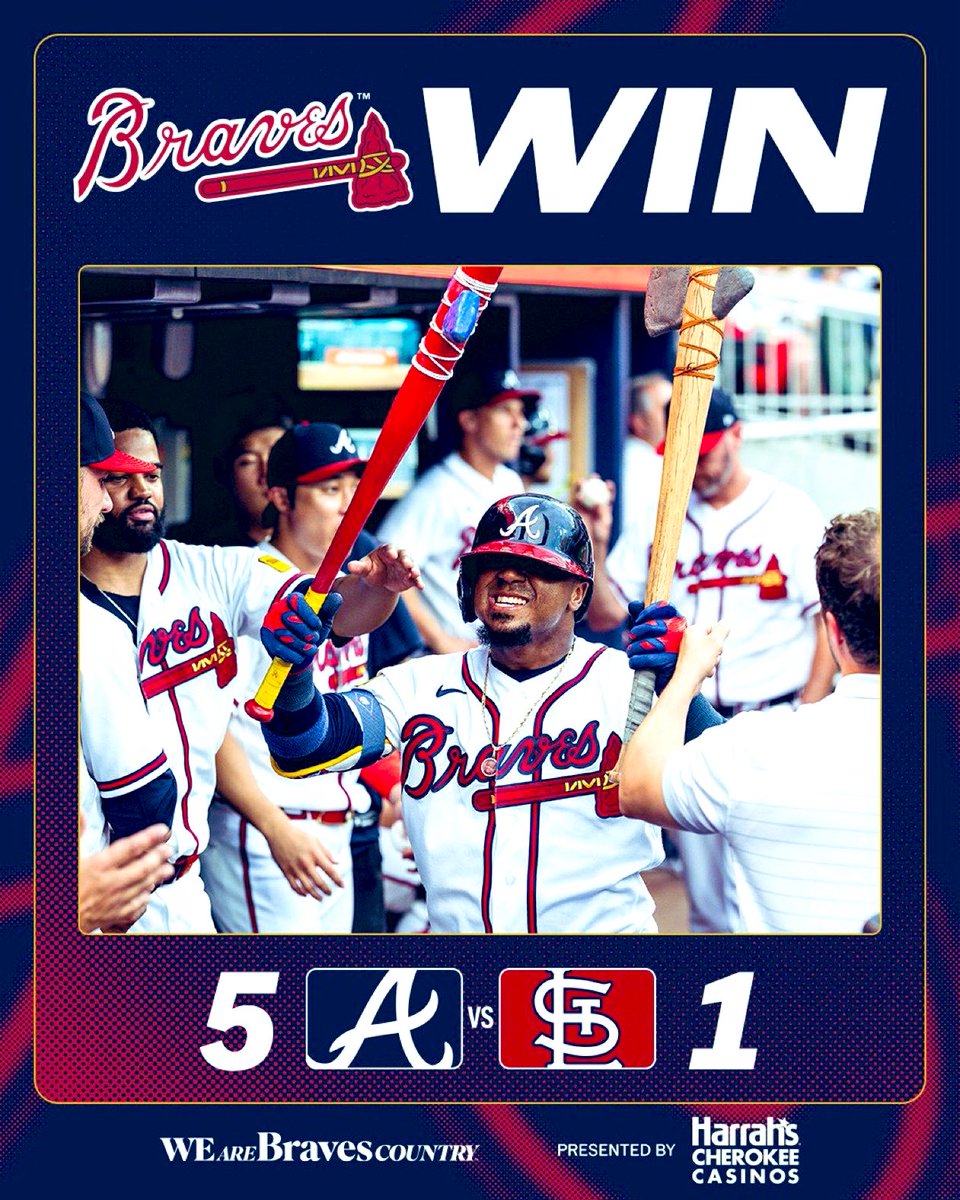 BraveYardShift's tweet photo. STARTING JULY WITH A W #BravesCountry https://t.co/Km7w7xQnSg