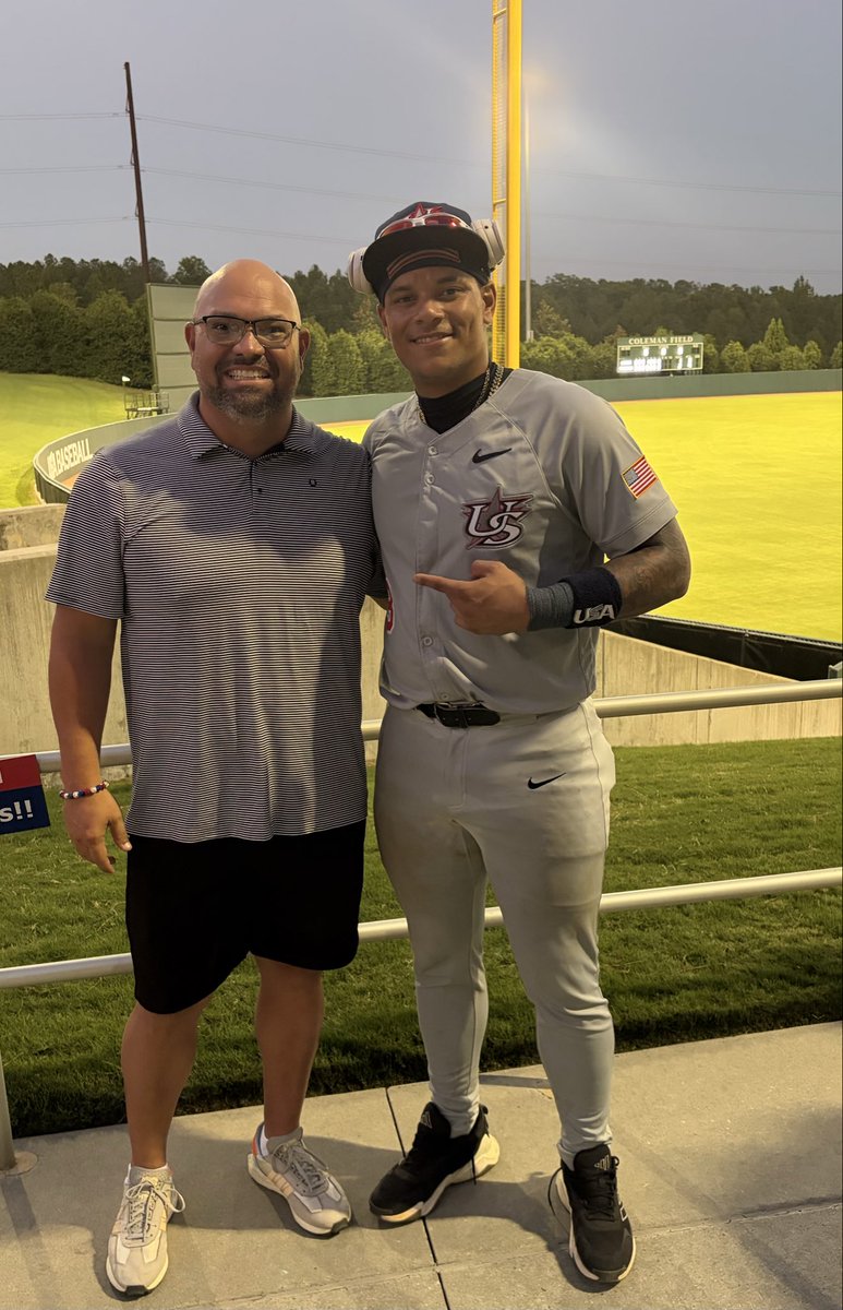 CoachVazquez27's tweet photo. From @theswac representing @BamaStateBB to @USABaseballCNT  Extremely proud HC here!! https://t.co/JlAibXqJ27