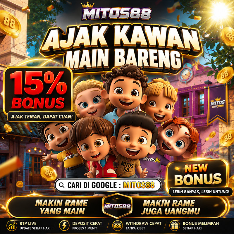 Mitos88_game's tweet photo. Mitos88 : New Bonus Ajak Kawan 15% 

ajak teman dapat cuan! lebih banyak teman lebih untung ^^ 

#mitos88 #mitos88slot #slot #slotgacor #infoslotgacor #slotgacorhariini #slotmaxwin #infoslotgacor #rekomendasigameviral #ReelsIndonesia #KontenViral #4u https://t.co/L8zDxlvklF