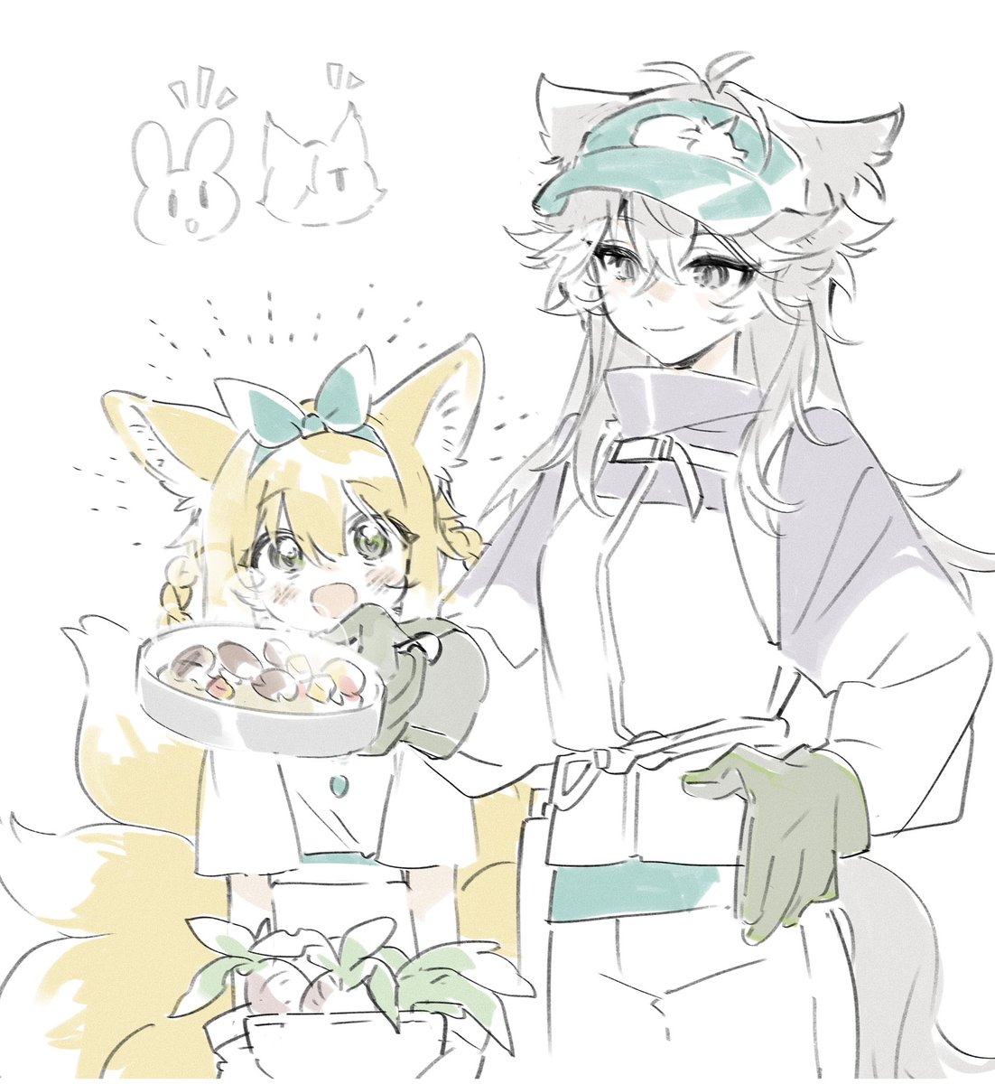 Maymeriko's tweet photo. 烹饪🍳（oO小拉的疤忘了但暂时就这样吧 https://t.co/5cvucGdlcB