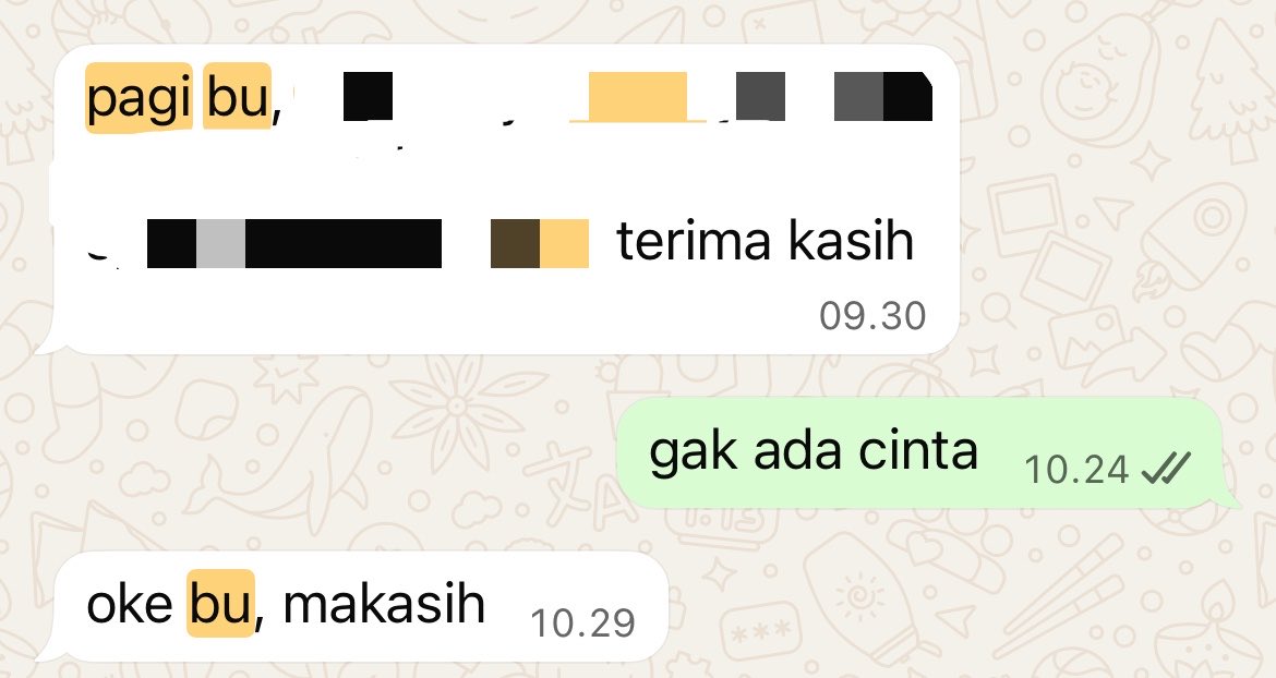 ofBleuMoon's tweet photo. kabar buruknya: 
losing my “pagi sayang—” at my 25.

kabar baiknya: 
getting my “pagi bu..” at my 25 🥺🩷 https://t.co/wOgP6MBDzM
