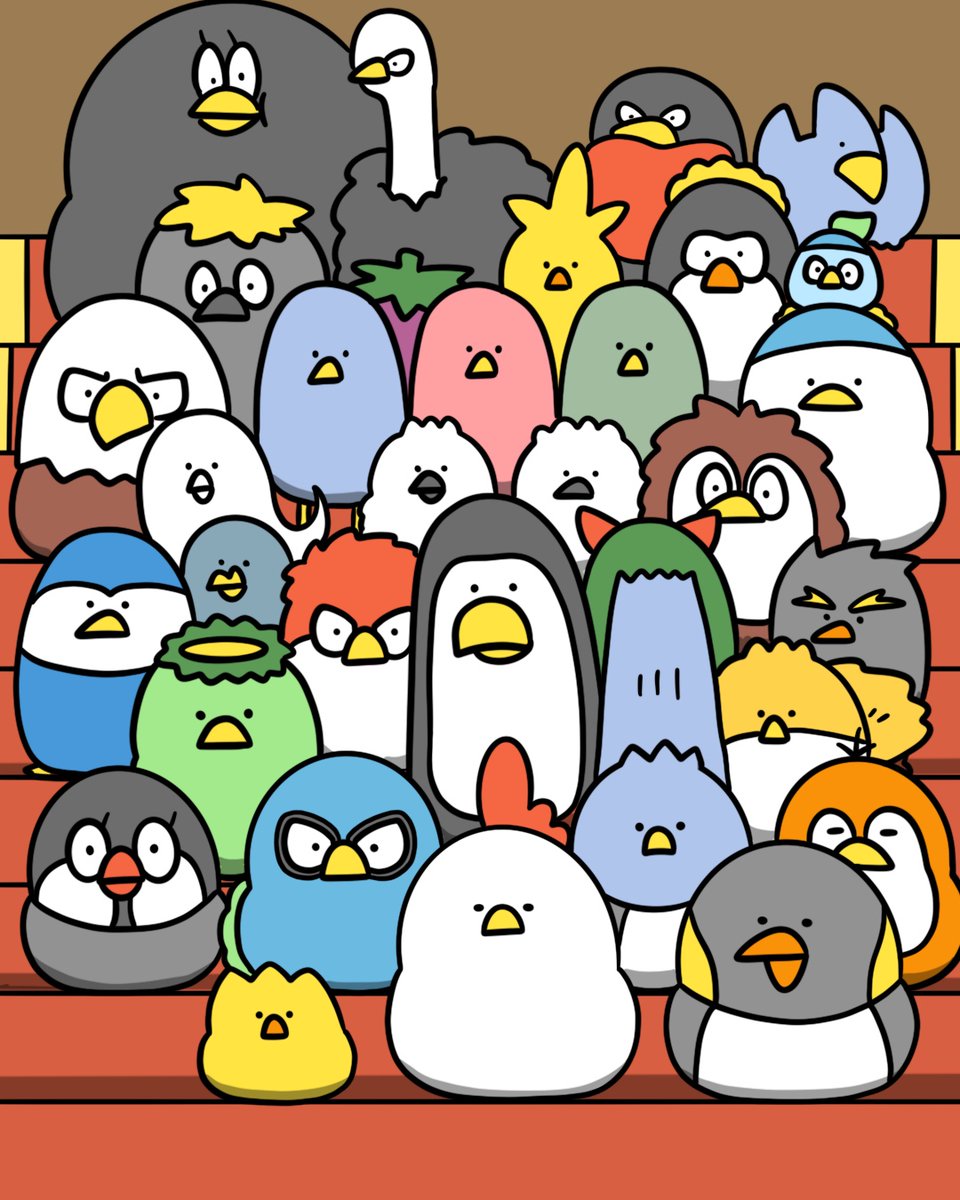debu_dori's tweet photo. いい感じの階段があったから内閣が発足したみたいな写真を撮る鳥たち https://t.co/6Ke4pJYbcy