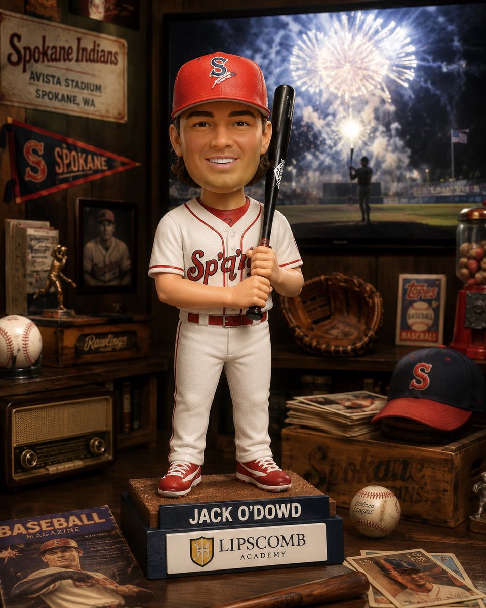 brenthigh's tweet photo. FIRST 5,000 FANS⁉️ Sound about right @spokaneindians❓❣️ Jack O’Dowd #TheNatural #MinorLeagueBaseball https://t.co/zVvOWLPqSr