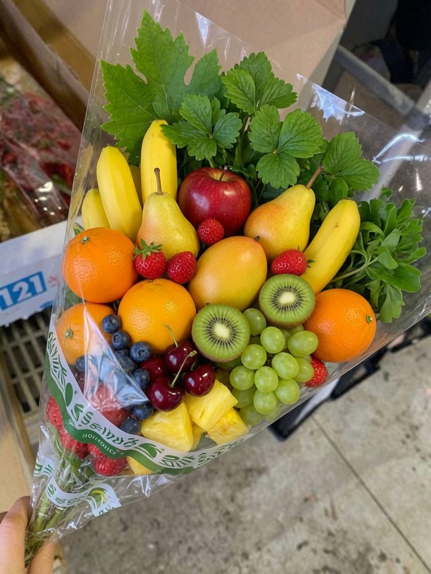 mawlll's tweet photo. kalian pilih dikasih buket bunga atau buket buah? https://t.co/XgUgnqEBeH