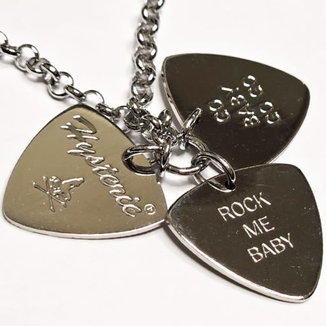 Hysteric Glamour WOMAN ON SKULL Guitar Pick Necklace