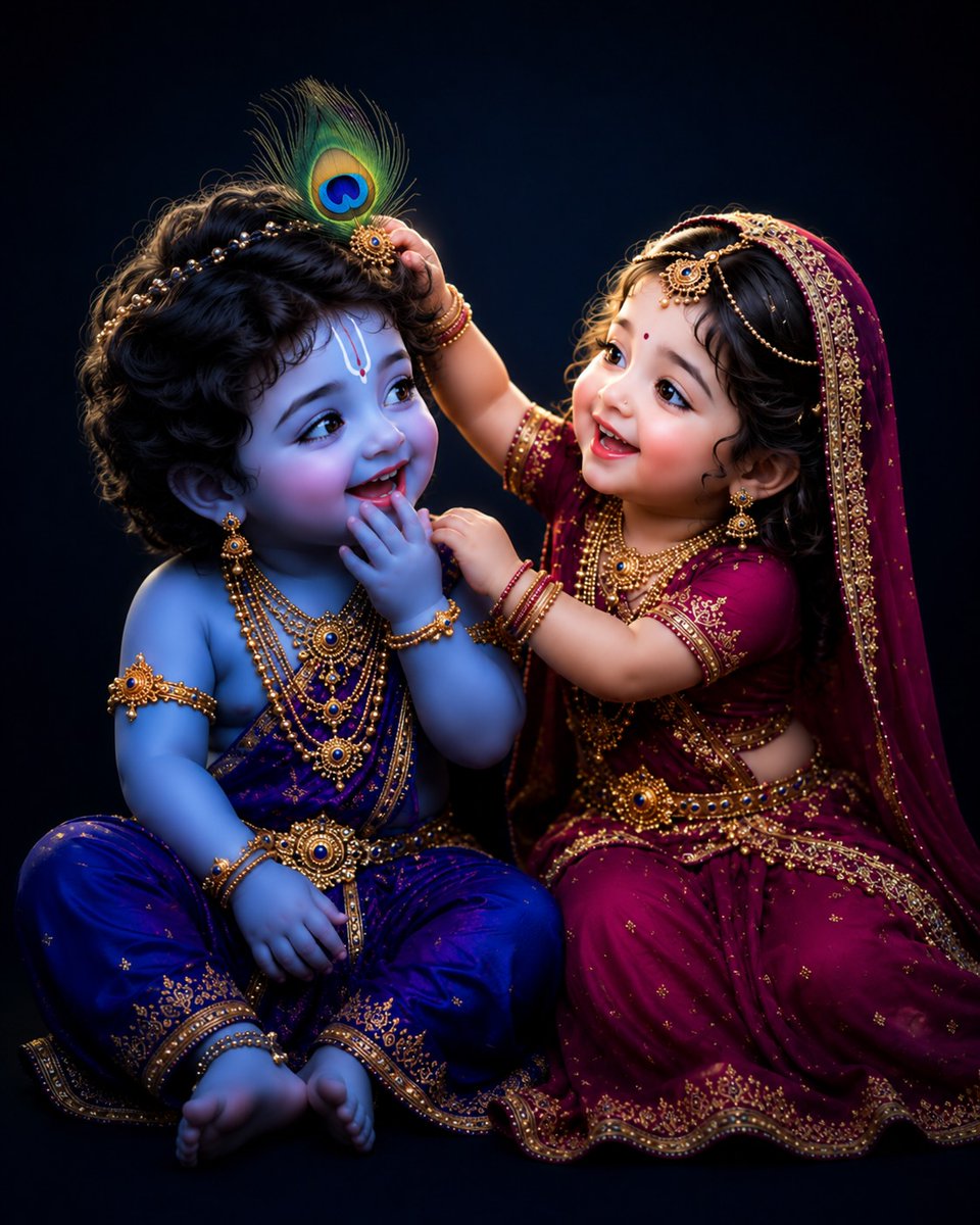 RadhaGlory's tweet photo. Little krishna 🏵️🌟 https://t.co/HuyUKg68Vd