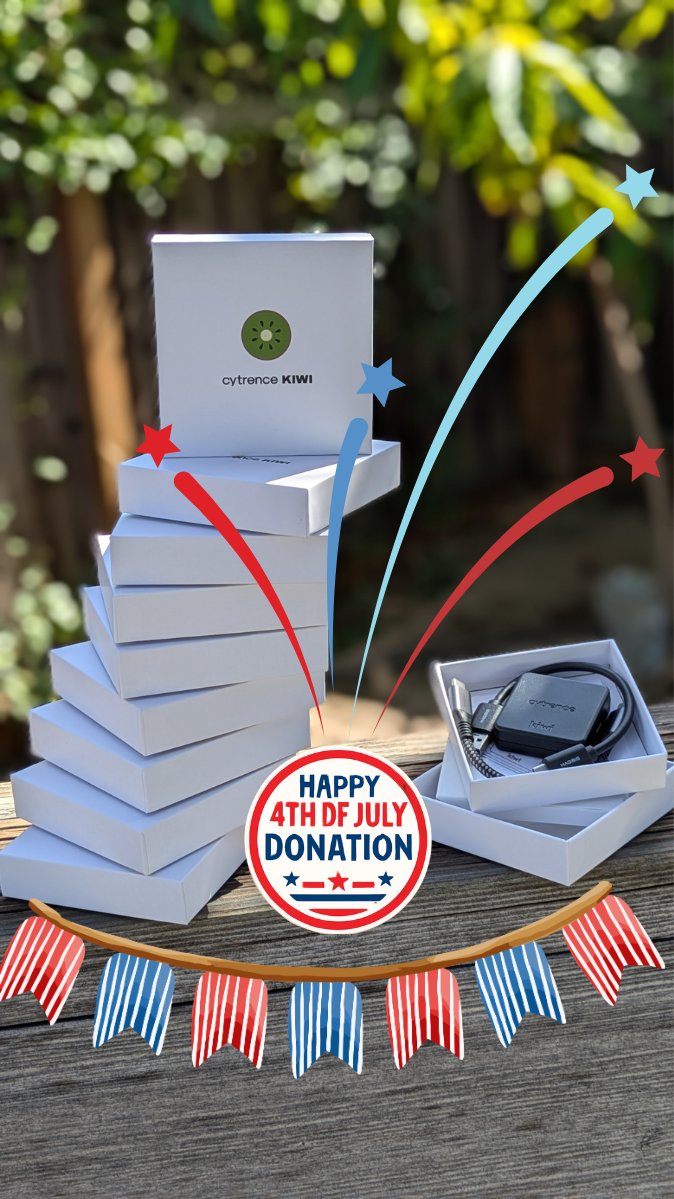 cytrence's tweet photo. Celebrating the 4th of July this year by giving back! We are donating a batch of Kiwi KVMs to Educational Institutions (up to 10 units per org). 

Tag them below or email info@cytrence.com.
#edtech #4thofjuly #robotics #embedded #sbc #cytrencekiwi #ITPro #STEM #education https://t.co/XDBMPWJvzA