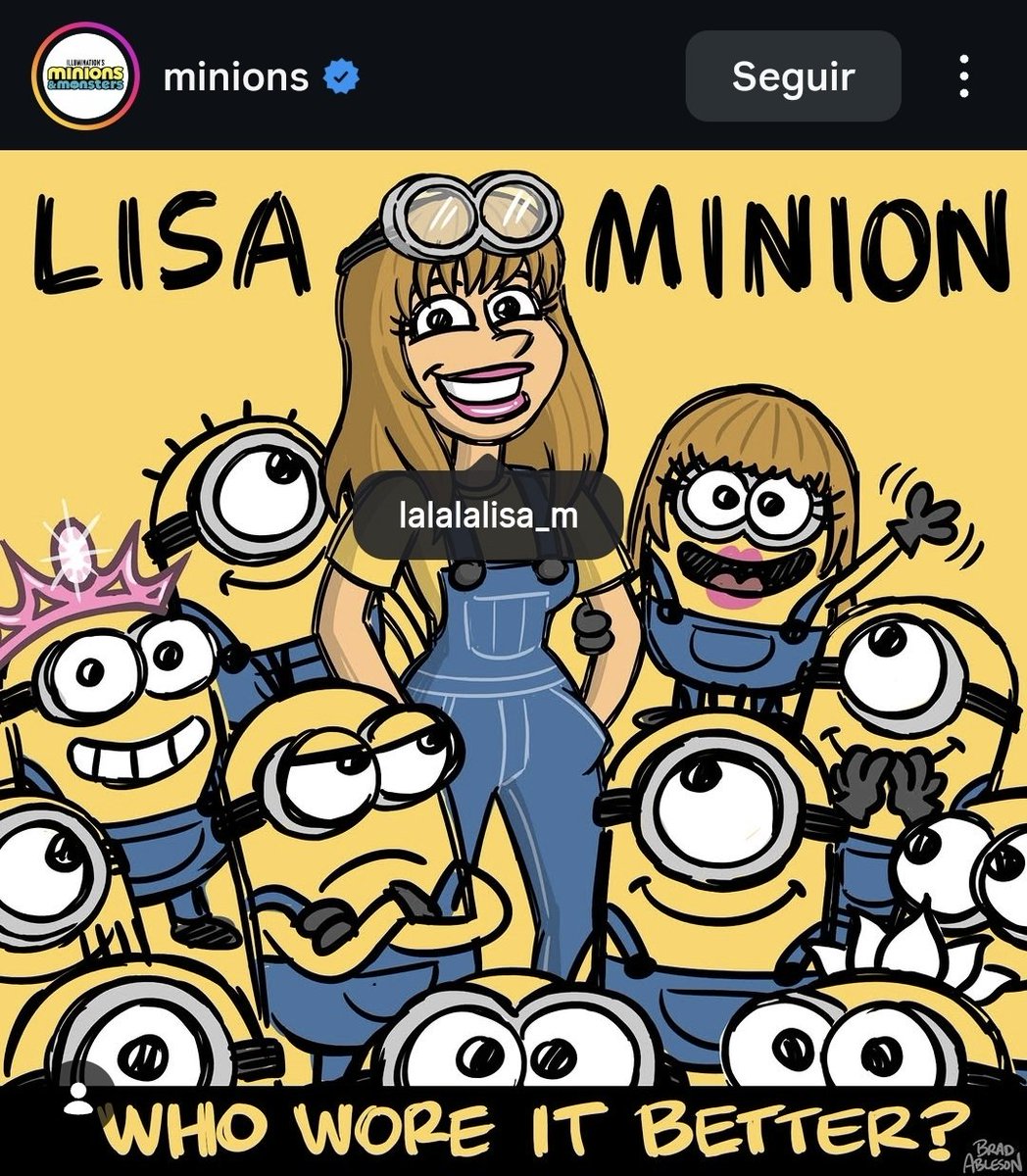 portalblackpink's tweet photo. GENTE? #LISA é a mais nova membro da família dos Minions 😅

(Eles com a coroa do The Album e The White Lotus kkkkkkk fofos) https://t.co/I0qTLiiSuL