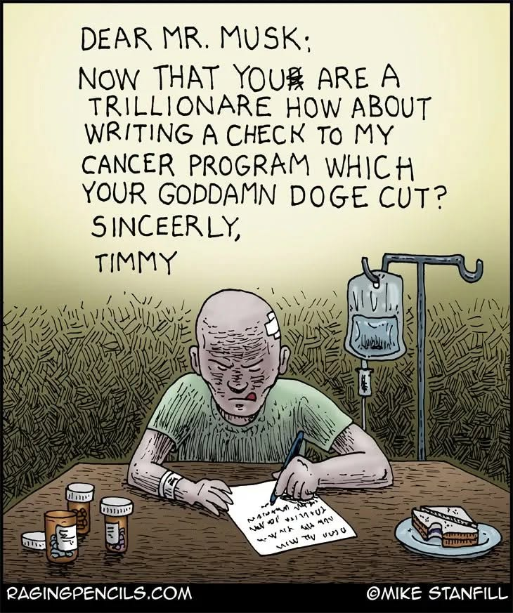 JamesTate121's tweet photo. You will never see the new billionaire class writing checks to help others. They are obsessed with greed and will never have enough wealth. It's a destructive mental illness. https://t.co/FT0NAi3rBP