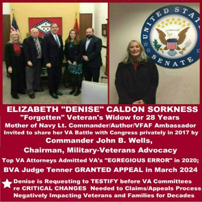 DeniseSorkness's tweet photo. @SecVetAffairs @DeptVetAffairs @WhiteHouse @VP As one of the oldest LEGACY Files, I have much to share as it took me 28 YEARS to correct what the VA called their “Egregious Error.” 🙏🏻🇺🇸
★ “Stall, Deny and Hope They Die”: The VA’s Unwritten Policy Victories/Survivor’s Benefits/2025 By Wesley McCauley: https://t.co/rrolYWrsoU https://t.co/Se8O9lTKvB
