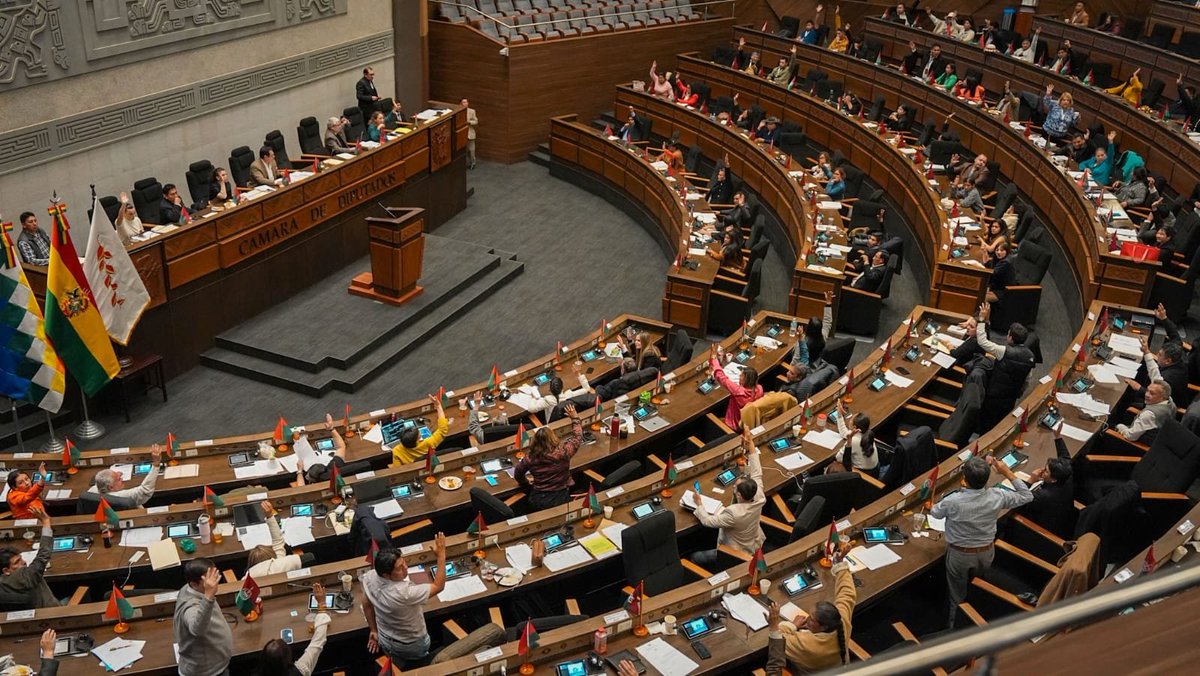 MDPRyABolivia's tweet photo. #NotaDePrensa | Ministro Oscar Mario Justiniano logra aprobación por unanimidad en Diputados del financiamiento para el programa de agricultura sostenible "Agrosustentar"
Más detalles:
https://t.co/doI1smuoVy https://t.co/wYtyo70rMv