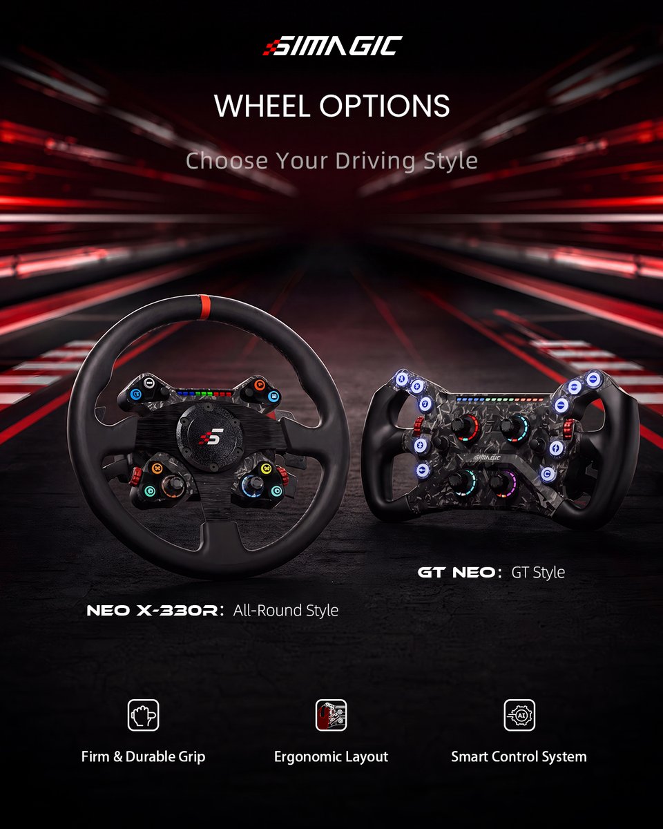 SimagicOfficial's tweet photo. Every sim racer starts somewhere.

Today, starting doesn't mean compromising.

Introducing the SIMAGIC Green Flag Bundle.

Real Sim Racing Starts Here.

For just $599, you'll get:

✅ Ready-to-Race Performance
✅ Pro-Grade Quality
✅ UP+ Modular Expandability

Everything you need to step into the SIMAGIC ecosystem with confidence.

Available now.