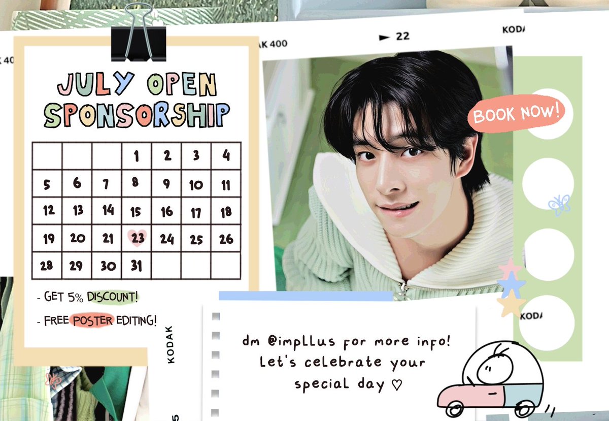impllus's tweet photo. ദ .. 🍀 repost would be appreciated, thank you 🐟
#bealanja 

halooo! aku open sponsor untuk bulan < JULY >  📢  bisa layout by request maupun layout ready stock🦮  jangan khawatir, bisa dapet free edit poster dan banyak bonus nya loh! yuk book tanggalnya 🦜💚 https://t.co/nQVA1oZIqJ