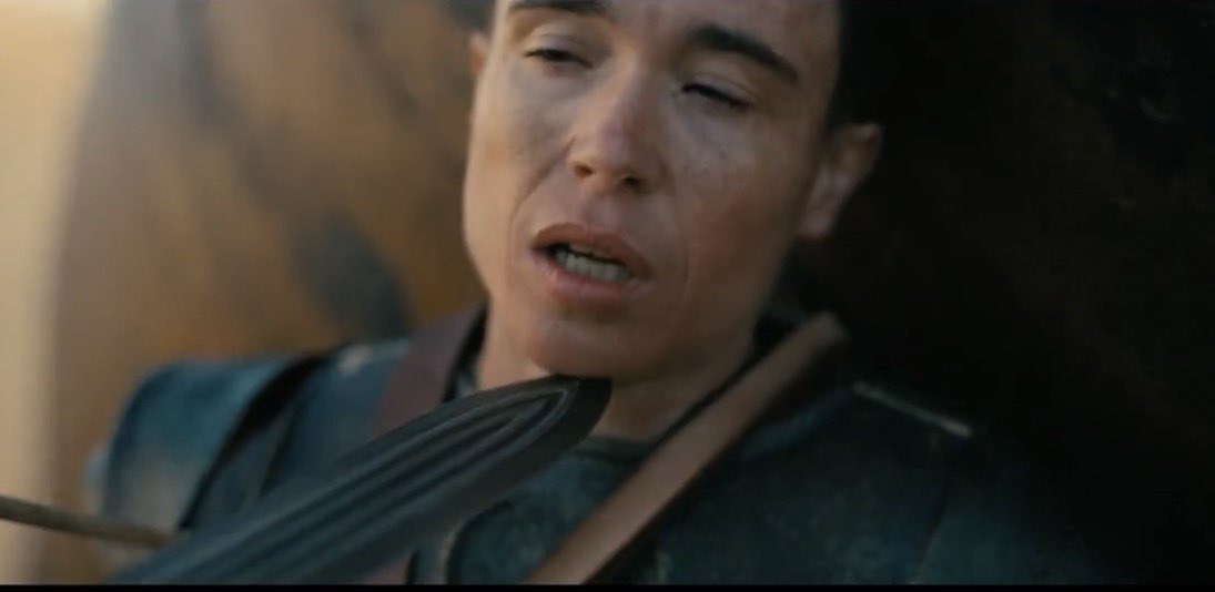 princeofthef4ll's tweet photo. The most “beautiful” woman on the planet and the most badass “man” on the planet. 

How desperate is Nolan for an Oscar win? https://t.co/rACe9ZFnlZ