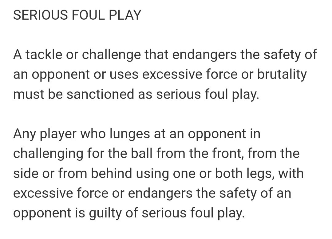 A_J_Barnhart's tweet photo. There is no way you can convince me that coming together meets this definition. It wasn't even a tackle, it was him putting his foot down while falling.
#worldcup #redcard https://t.co/n2a3yy7rSZ