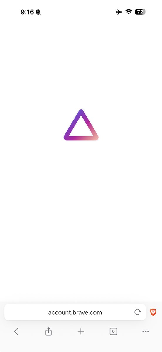 stvir_go's tweet photo. @BrendanEich I am not sure what's the problem, but when I try to log in to my Brave account for activating Brave Origin through email on iOS and iPadOS it gives me endless loop. Tried restarting, waiting... Nothing helps. https://t.co/hMa3gvHFeg