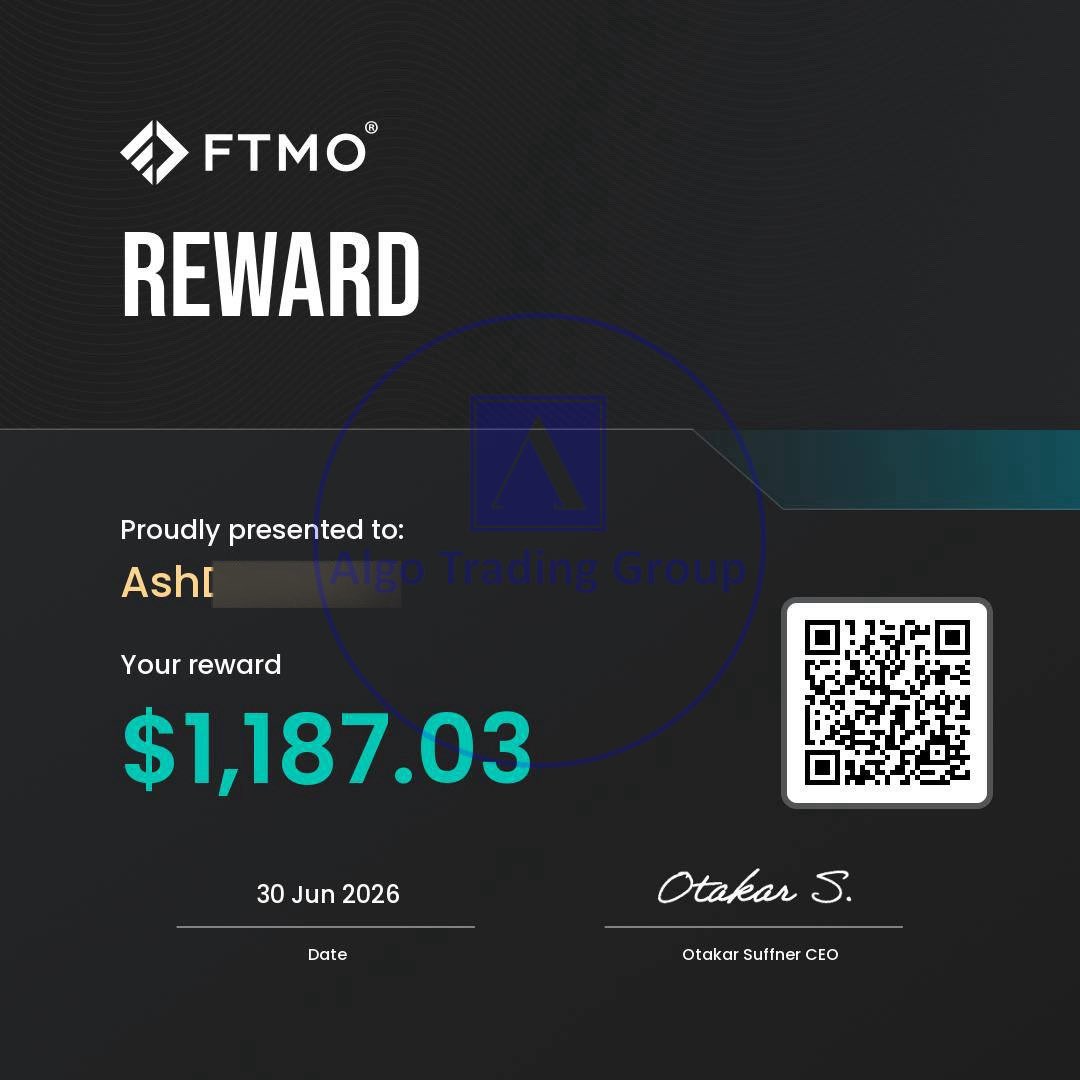 algtradinggroup's tweet photo. $1,187 FTMO Profit Payout from a 50K USD Funded Account. Note: This is 2 weeks’ payout, not 1 month. Verified MyFxbook Track Record provided✅ Guaranteed pass✅ 

Join here https://t.co/Q98DZss9Sj

Join Prop Firm Pass Channel https://t.co/NKubgCegcW

 #ftmo #trader #forex #payout https://t.co/8mxl25V0Ld