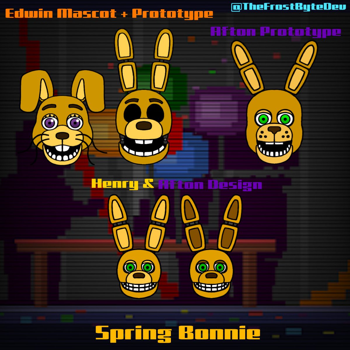 TheFrostByteDev's tweet photo. Fredbear and Spring Bonnie Stuff
#FNAF #FNAF4 #SOTM https://t.co/COfslS72vB