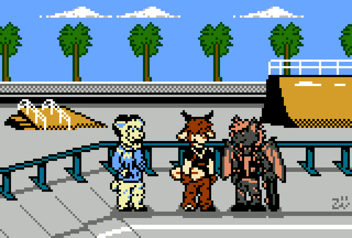 YesterOwl's tweet photo. Art Fight attack for BugtheHyena! Jasper and Pax make it to the skate park. Sky wanted to come along too even though he most likely isn't huge into skateboarding himself. But at least he gets to see Jasper uvu

#artfight #anthroart #furryartㅤㅤㅤ https://t.co/uUv4r7zXpT