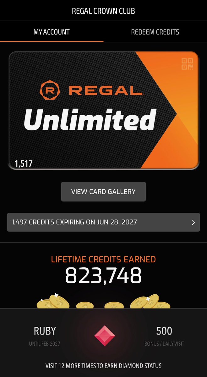 EVILXJUG's tweet photo. 📣Special Shoutout to @RegalMovies for the “feels-good-moment” for a handwritten “Thank You” card.📣

👑ACHIEVED: 2,000,000+ Lifetime Points! in the #RegalApp which equates to ~$20,000+ USD spent at the #MovieTheaters!👑

✅It took about ~10 years to achieve AND I still have my original #RegalCrownCard before it was digital.

❤️My girlfriend and I have been together for ~10 years and she is almost at 1,000,000 Lifetime Points as well. 

👩‍❤️‍👨COMBINED! We have spent ~$30,000 USD at #RegalTheaters!

⭐️I know some people seeing this, would be like: 😡NO WAY a simple hallmark “Thank You” card for faithfully going to Regal Theaters and spending ~$30,000 USD over the course of 10 years!🤣

🥹To me a handwritten “Thank You Card” + an old school ticket passes is just PERFECT! I am going to frame the card and paper passes because to us we are old school when it comes cherishing memories.🥹

⭐️❤️⭐️Thank You again #Regal🥂Now we work towards 3M!⭐️❤️⭐️Love You!❤️⭐️❤️

🔥🥤EARNED the digital badge “Top Customer for 2019!”🥤🔥

🍿Favorite Movies 2015-2025🍿:

✅2015: The Revenant/Mad Max: Fury Road

✅2016: Deadpool/Suicide Squad

✅2017: Murder on the Orient Express/John Wick: Chapter 2/Kingsman: The Golden Circle/Jigsaw/Wish Upon

✅2018: Spider-Man: Into the Spider-Verse/Black Panther/The Strangers: Prey at Night/Pacific Rim Uprising/Terrifier/A Quiet Place/The Hurricane Heist/Bohemian Rhapsody/Bad Samaritan/Crazy Rich Asians/Hell Fest/The Nun

✅2019: Avengers: Endgame/John Wick: Chapter 3 Parabellum/Aladdin/It: Chapter Two/1917/Happy Death Day 2U/Good Boys/Godzilla: King of the Monsters/Alita: Battle Angel/Annabelle Comes Home/Ready or Not/Glass/Escape Room/Booksmart/Ma/Black Christmas/The Curse of La Llorona/The Gentlemen

✅2020: Death on the Nile/The Invisible Man/Sonic the Hedgehog/The Hunt/Birds of Prey and the Fantabulous Emancipation of One/The Lovebirds/A Quiet Place Part 2/No Time to Die/Free Guy

✅2021: Shang-Chi and the Legend of the Ten Rings/Candyman/Old/Mortal Kombat/Nobody/Monster Hunter/Spiral: From the Book of Saw/Raya and the Last Dragon/Eternals

✅2022: Lightyear/Doctor Strange in the Multiverse of Madness/Bullet Train/Glass Onion/Talk to Me/Everything Everywhere All at Once/Terrifier 2/Violent Night/Sonic the Hedgehog 2/Pearl/X/The Blackening/The Black Phone/Bodies Bodies Bodies

✅2023: John Wick: Chapter 4/Knock at the Cabin/The Covenant/Cocaine Bear/Scream VI/Plane/Leave The World Behind/Thanksgiving/Blue Beetle/The Super Mario Bros Movie/Five Nights at Freddy’s/M3GAN/Saw X/The Nun 2

✅2024: A Quiet Place: Day One/Civil War/Deadpool & Wolverine/Godzilla x Kong: The New Empire/Kung Fu Panda 4/Sonic the Hedgehog 3/Bettlejuice Bettlejuice/Bob Marley: One Love/The Beekeeper/Terrifier 3/Speak No Evil/The Strangers: Chapter 1/MaXXXine/Lisa Frankenstein

✅2025: The Housemaid/One Battle After Another/Predator: Badlands/Ballerina/Together/Good Fortune/Wake Up Dead Man/The Home

❤️My Girlfriend’s FAVORITE movie of ALL-TIME: “Three Thousand Years of Longing” (2022) and LOVES #IdrisElba.