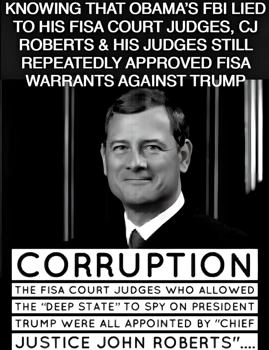 Lissa4Maga's tweet photo. 🚨🚨🚨Corrupt Justice Roberts https://t.co/qvG3E2MxQv