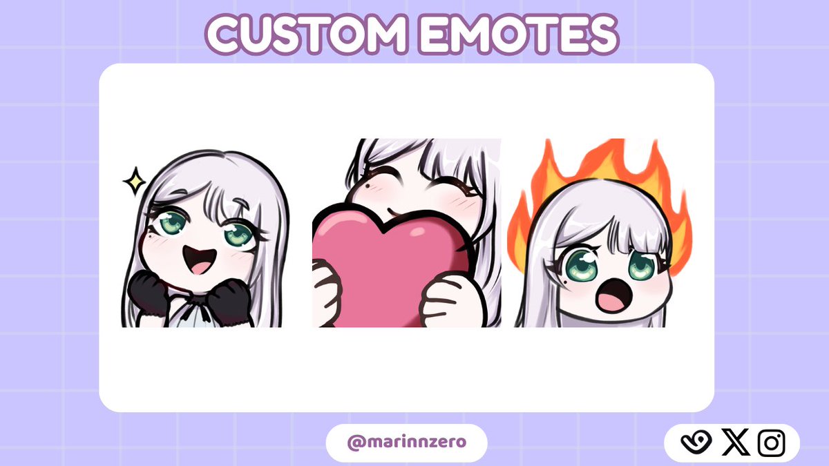 marinnzero's tweet photo. @eldrisii holiii, yo hago emotes, cada uno vale 5 USD y si compras diez vale 50 USD con dos emotes gratis de regalo<3
https://t.co/rUmBvc94qu https://t.co/KEGuVzMhHD