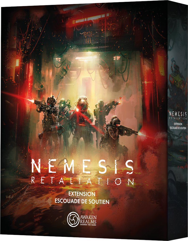 JdrCorner's tweet photo. Nemesis Retaliation : horreur spatiale + escouade armée = tension maximale. Boîte de base, extensions Xyriens &amp; Sangrevores, figurines alternatives et terrain immersif — notre article couvre tout. Lire ➜ https://t.co/ckyqrW9F1w

#NemesisRetaliation #BoardGame #Tabletop #SF https://t.co/hawowBVcqc