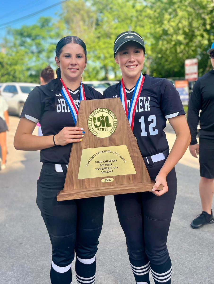 RonnyCollins9's tweet photo. Kenna &amp; Codi celebrate winning the 2026 Class 3A State Softball Championship https://t.co/idNUbAgPj4