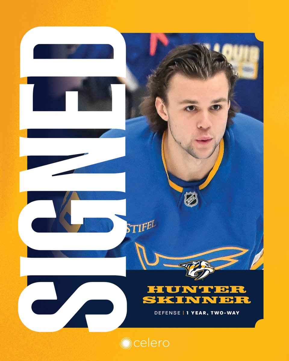 PredsNHL's tweet photo. Howdy boys 🤠

We've signed defenseman Jack Ahcan to a two-year, two-way contract and defenseman Hunter Skinner to a one-year, two-way contract. 

Full details » https://t.co/tAcs5anvCI https://t.co/A5E1Eq5iQy