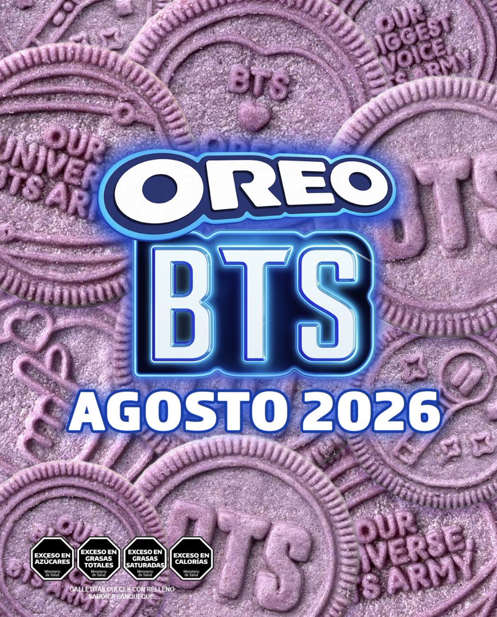 RiseOnBangtanAr's tweet photo. ¡ARGMY 🇦🇷!

Actualización de OREO Argentina en Instagram. 

¡Las OREO BTS llegan muy pronto! 🫰🏼💜

#BTS #ARGENTINA #방탄소년단 @BTS_twt @bts_bighit https://t.co/2c3AvySs2w