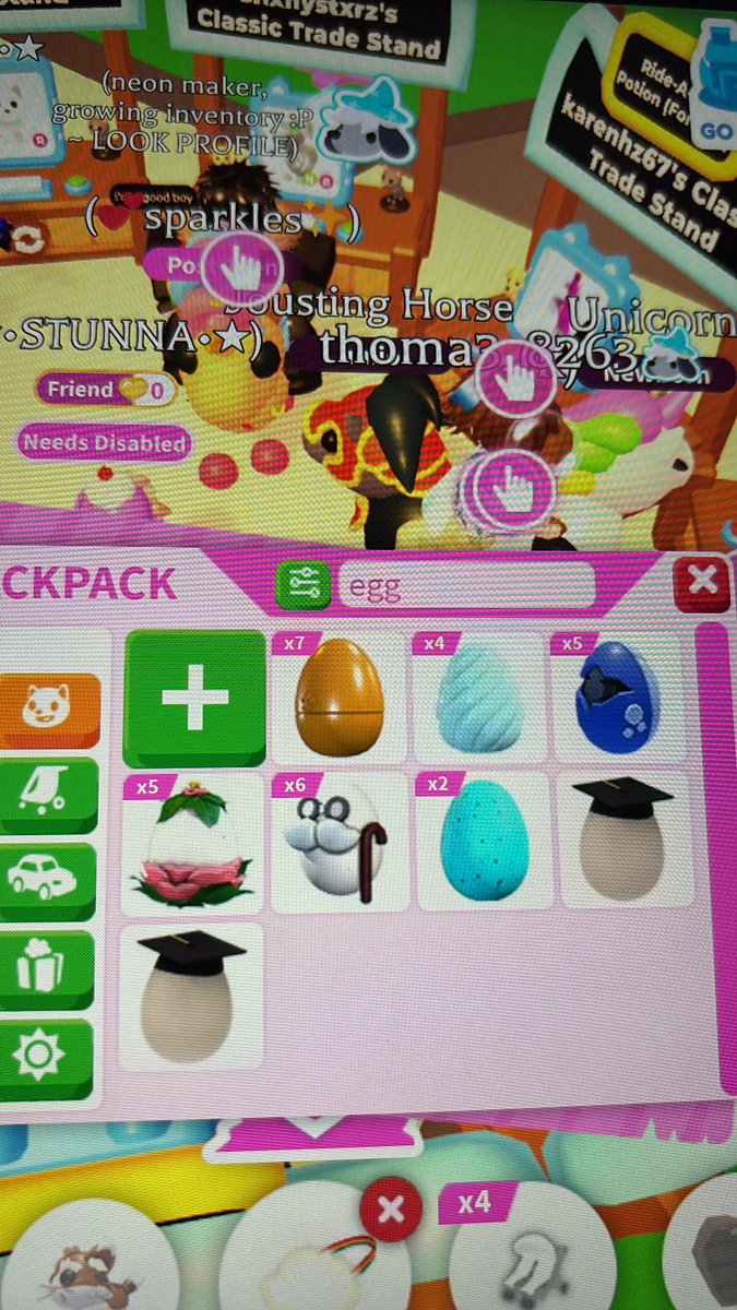 jaidaplays's tweet photo. trading eggs ! 

lf : stickers / pw 

#adoptme #adoptmetrades https://t.co/M48nFcleEm
