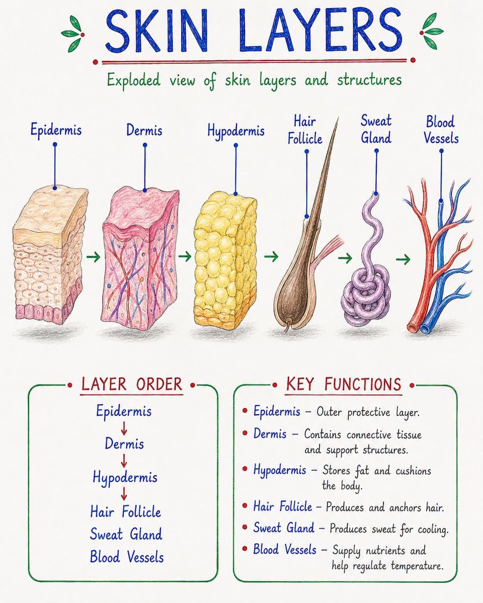FutureRN_2028's tweet photo. The Skin Layers https://t.co/s7dM1m57ly