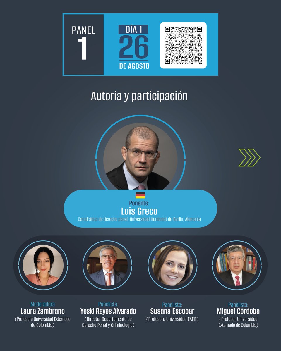 derechopenalUEC's tweet photo. 📚⚖️ ¡Conoce la programación y ponentes de las Jornadas!

Las 48.ª Jornadas Internacionales de Derecho Penal y Criminología, Repensar el proceso penal: dogmática, prueba y garantías, ya tienen agenda oficial. Conoce los paneles, conferencias y expertos nacionales e internacionales que se reunirán en Bogotá del 26 al 28 de agosto para debatir algunos de los temas más relevantes del derecho procesal penal contemporáneo.

Desliza las imágenes y descubre la programación completa. ¡Te esperamos!

🔗 Conoce más e inscríbete aquí:
https://t.co/lnWrUXvm7l

#DerechoPenal #DerechoProcesalPenal #JornadasDerechoPenal #Externado #UniversidadExternado